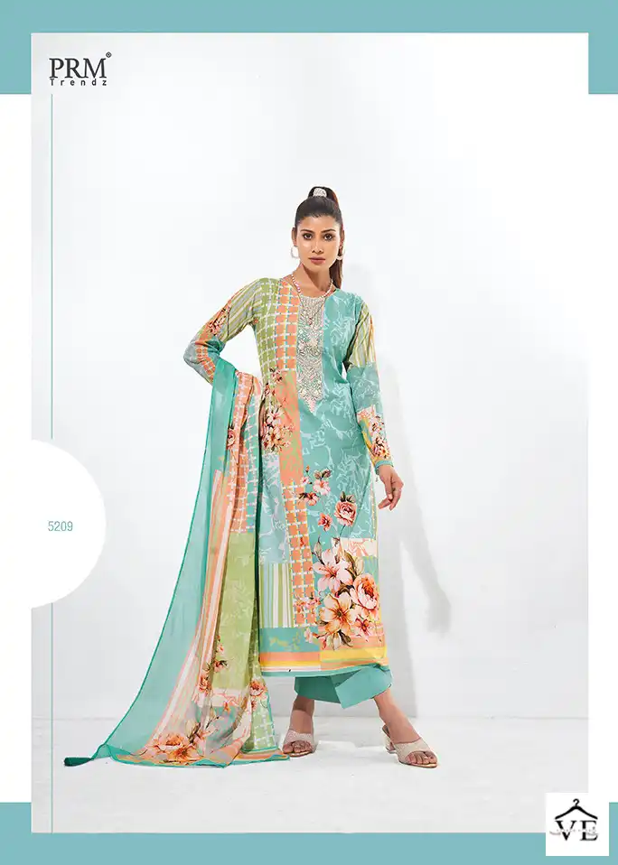 Prm Trendz The Hues Of Summer Pure Lawn Cotton Wholesale Designer Salwar Suit Catalog — Wholesale Salwar Suits, MPA wholesale from Surat - Gallery Image 6