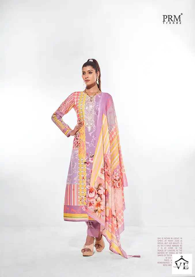 Prm Trendz The Hues Of Summer Pure Lawn Cotton Wholesale Designer Salwar Suit Catalog — Wholesale Salwar Suits, MPA wholesale from Surat - Gallery Image 7