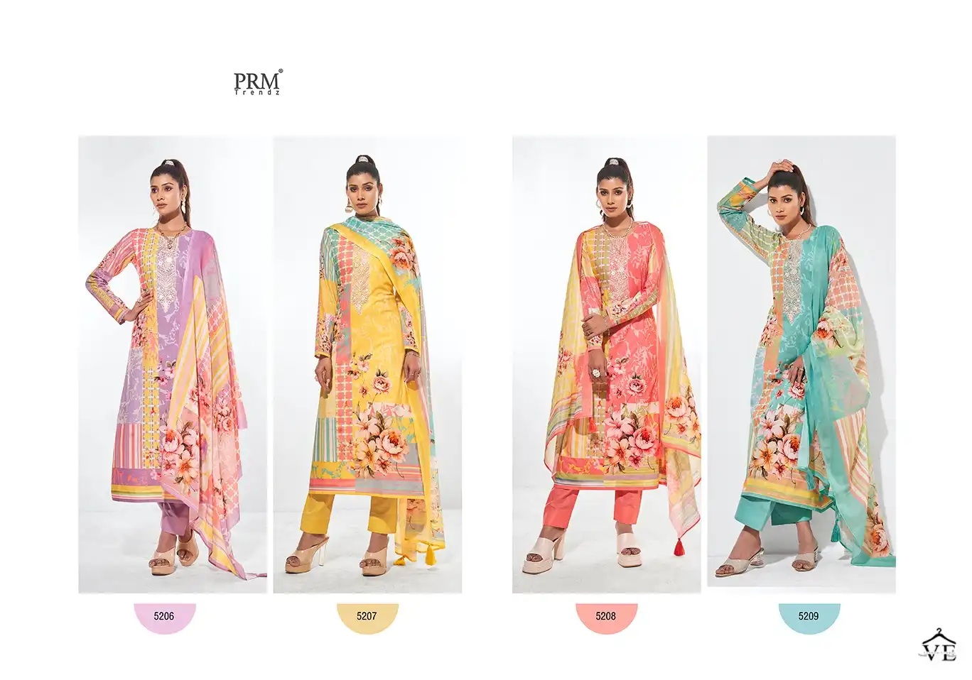 Prm Trendz The Hues Of Summer Pure Lawn Cotton Wholesale Designer Salwar Suit Catalog — Wholesale Salwar Suits, MPA wholesale from Surat — view 8