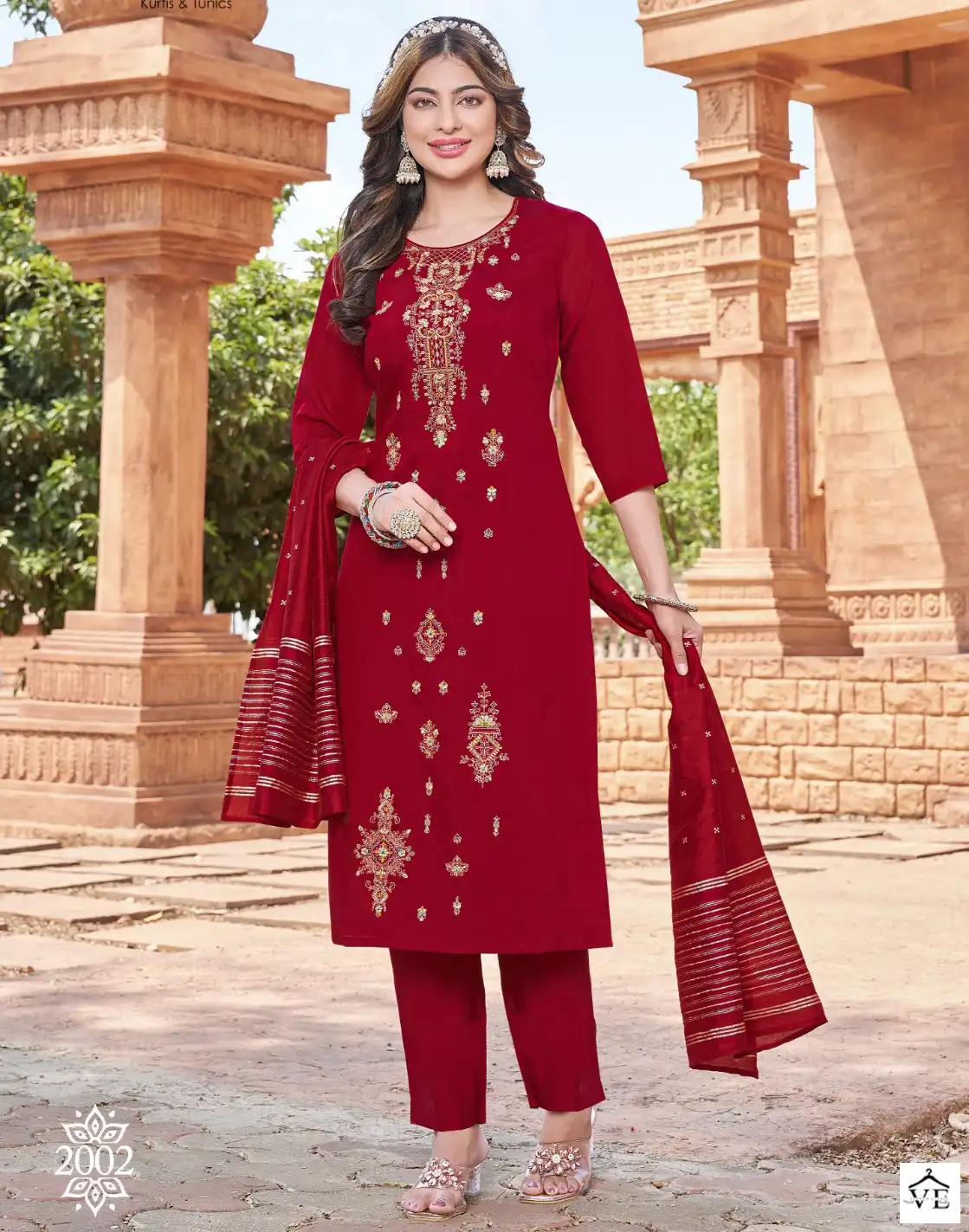 Pink Mirror Tiara Viscose Silk Wholesale Readymade Suits Catalog — Wholesale Salwar Suits, MPA wholesale from Surat — view 1