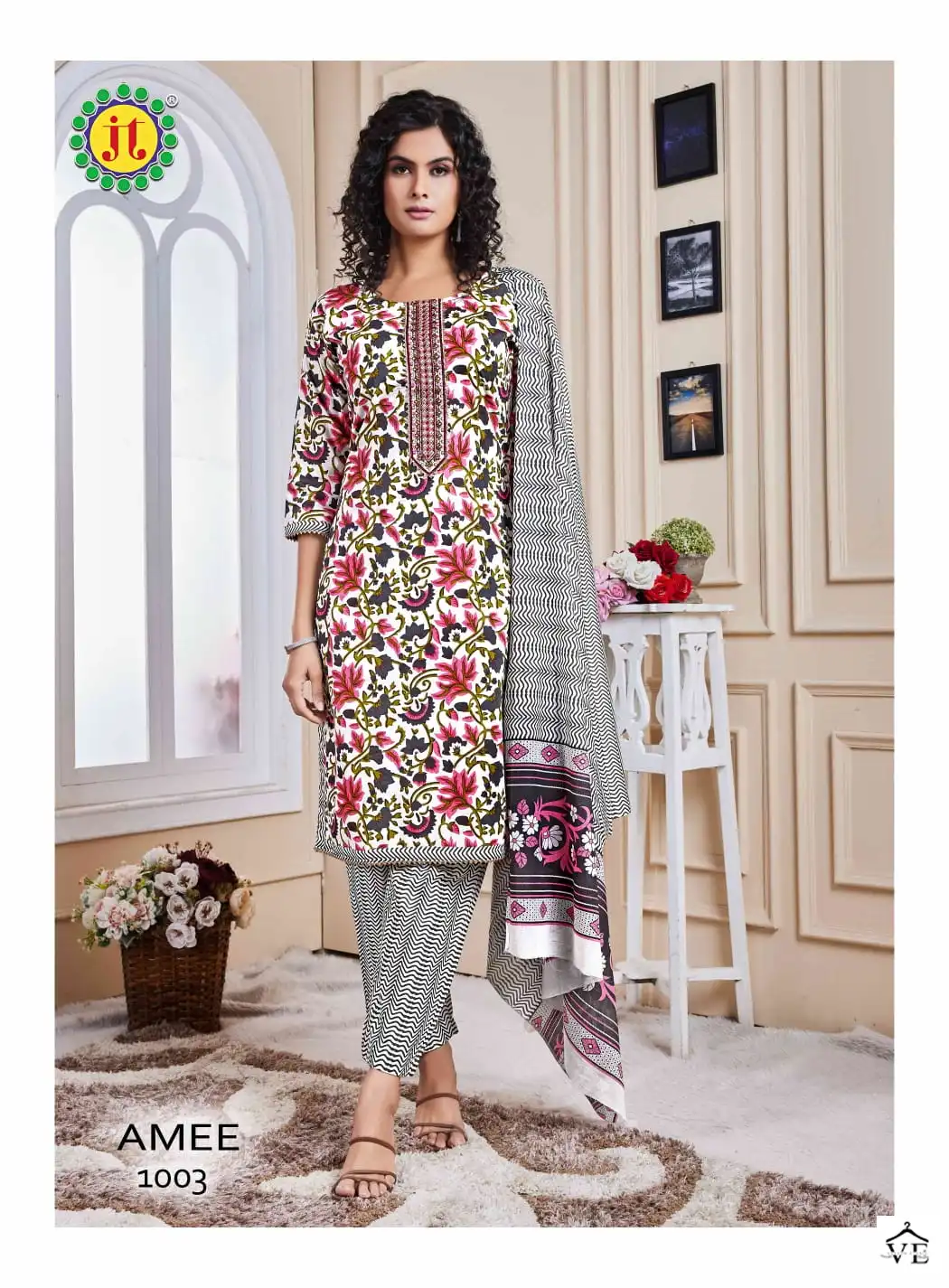 VE Amee Lawn Wholesale Readymade Suits Catalog — Wholesale Salwar Suits, MPA wholesale from Surat - Gallery Image 3