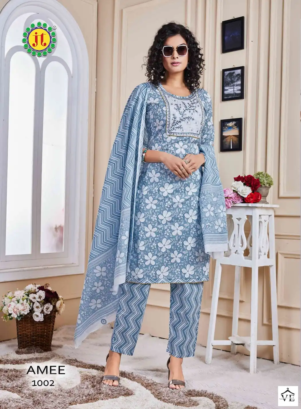 VE Amee Lawn Wholesale Readymade Suits Catalog — Wholesale Salwar Suits, MPA wholesale from Surat - Gallery Image 4