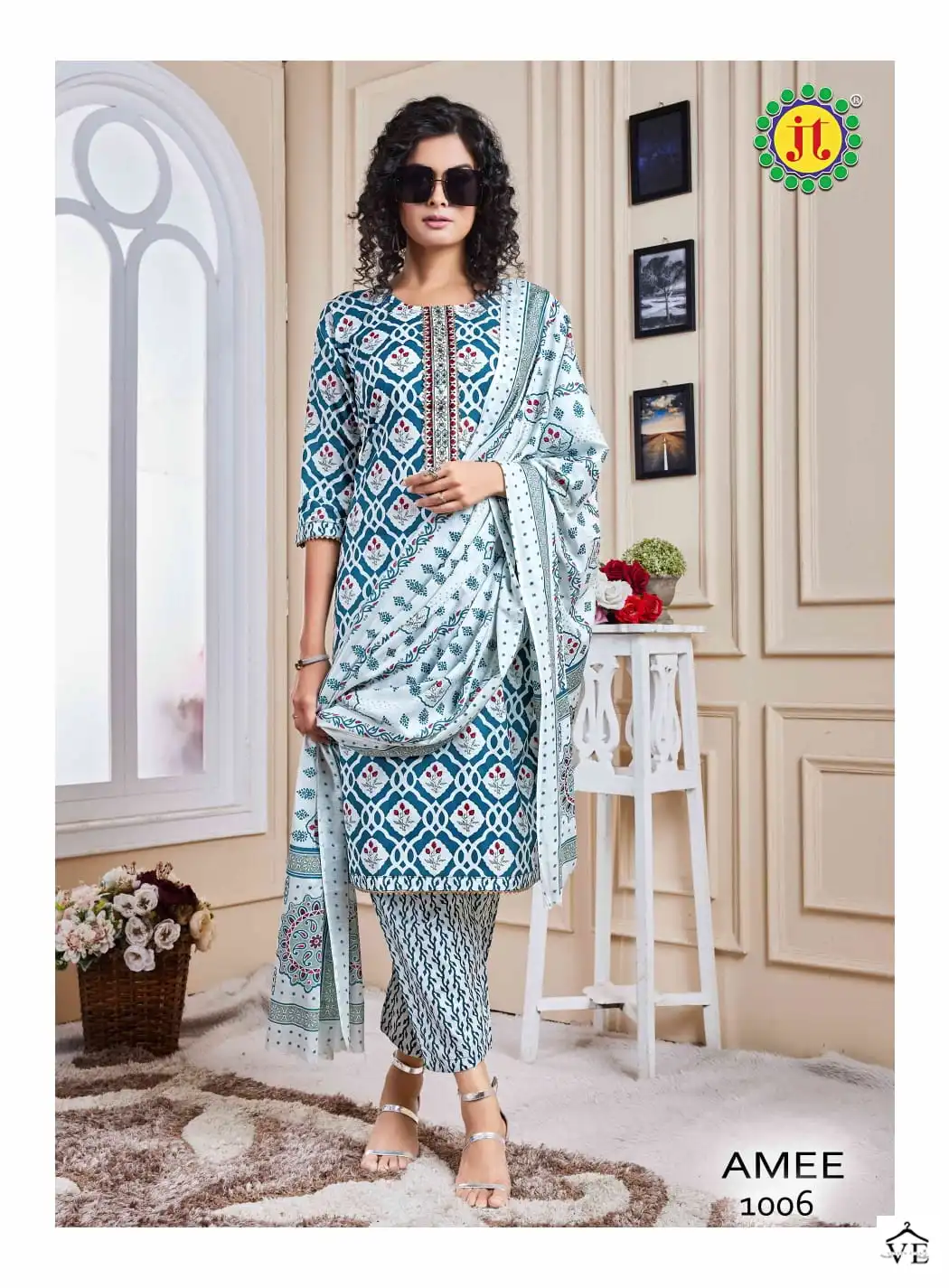 VE Amee Lawn Wholesale Readymade Suits Catalog — Wholesale Salwar Suits, MPA wholesale from Surat - Gallery Image 5