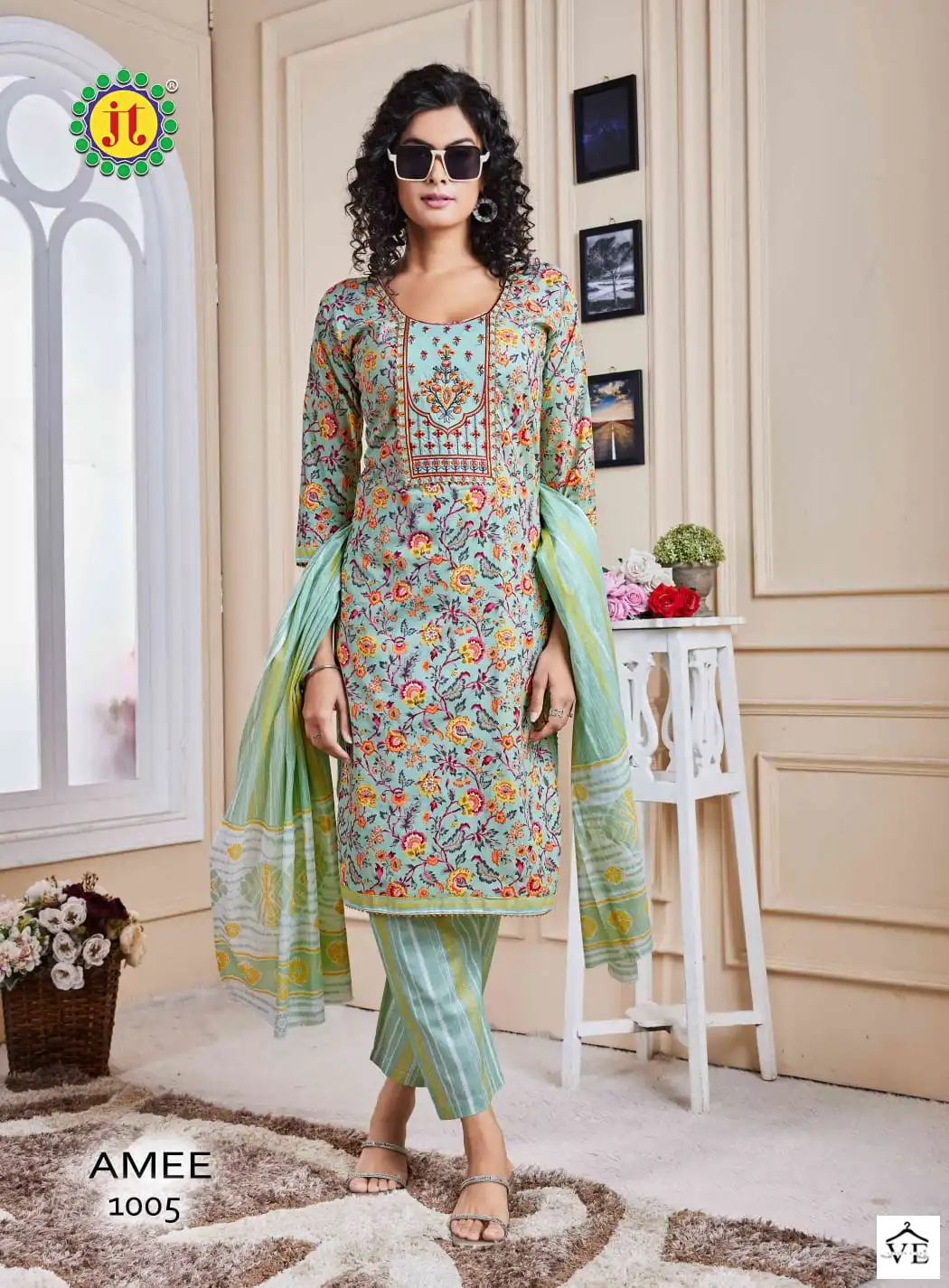 VE Amee Lawn Wholesale Readymade Suits Catalog — Wholesale Salwar Suits, MPA wholesale from Surat - Gallery Image 2