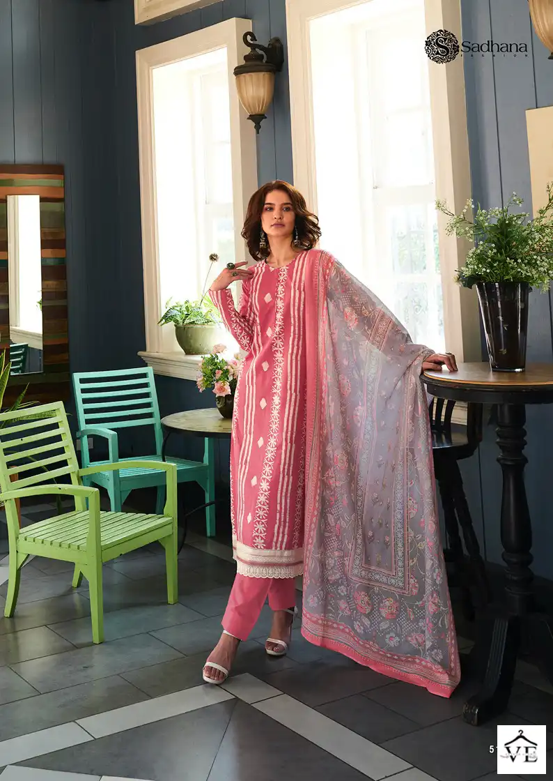 Sadhana Fashion Tisya Pure Lawn Cotton Wholesale Designer Salwar Suit Catalog — Wholesale Salwar Suits, MPA wholesale from Surat - Gallery Image 4