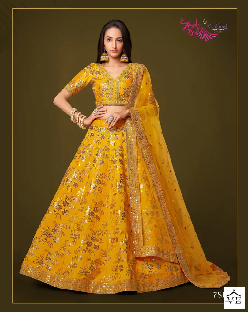 Zeel The Modern Vibes Vol 2 Slub Silk Wholesale Lehenga Catalog - Image 2