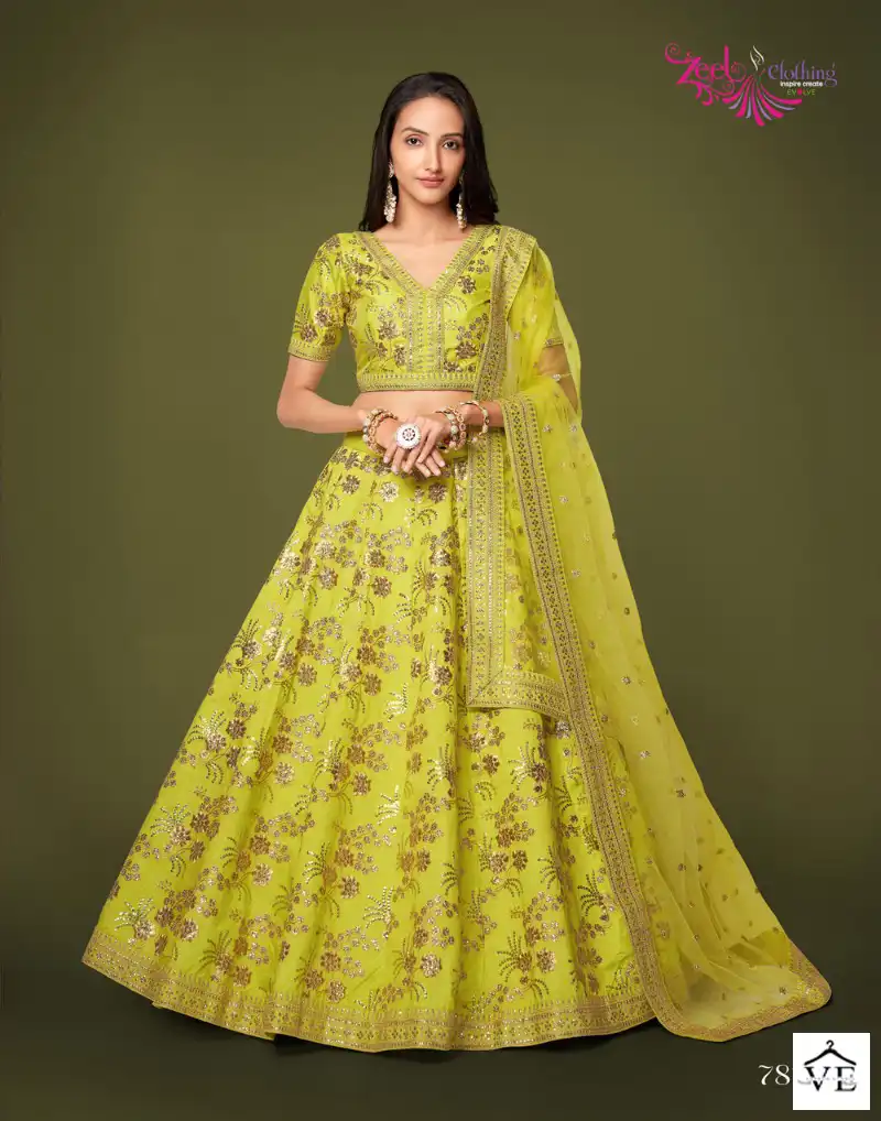 Zeel The Modern Vibes Vol 2 Slub Silk Wholesale Lehenga Catalog - Image 6