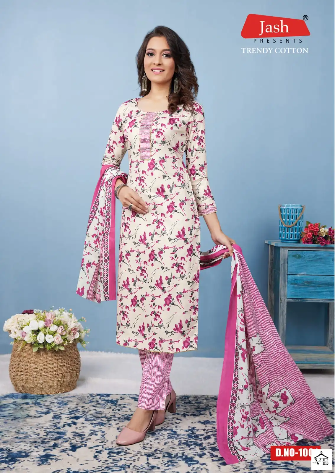 Jash Trendy Cotton Vol 1 Pure Cotton Wholesale Readymade Suits Catalog — Wholesale Salwar Suits, MPA wholesale from Surat - Gallery Image 4