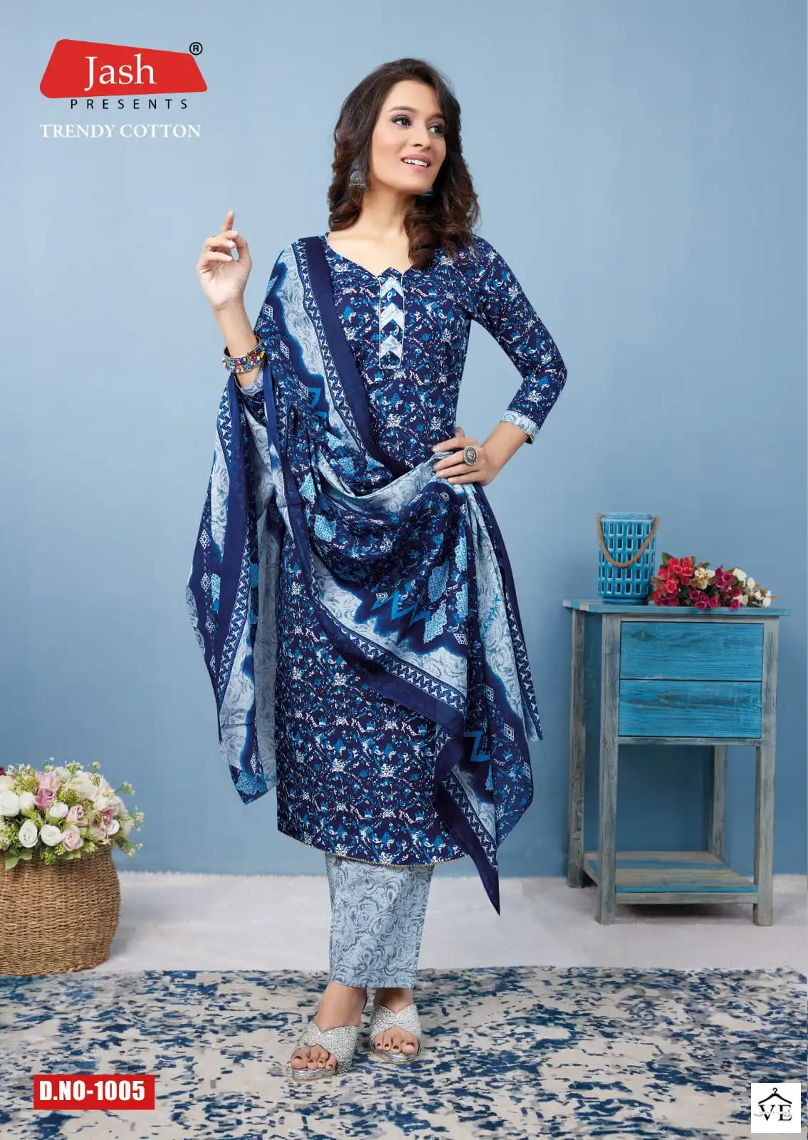 Jash Trendy Cotton Vol 1 Pure Cotton Wholesale Readymade Suits Catalog — Wholesale Salwar Suits, MPA wholesale from Surat - Gallery Image 7