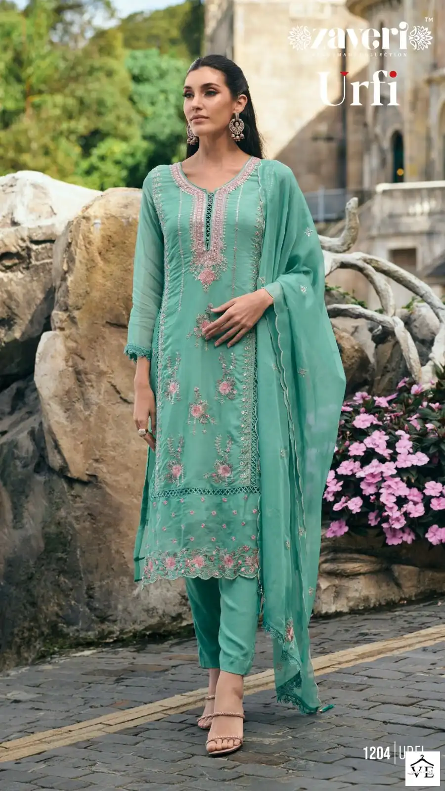 Zaveri Urfi Heavy Soft Organza Wholesale Readymade Suits Catalog — Wholesale Salwar Suits, MPA wholesale from Surat - Gallery Image 2