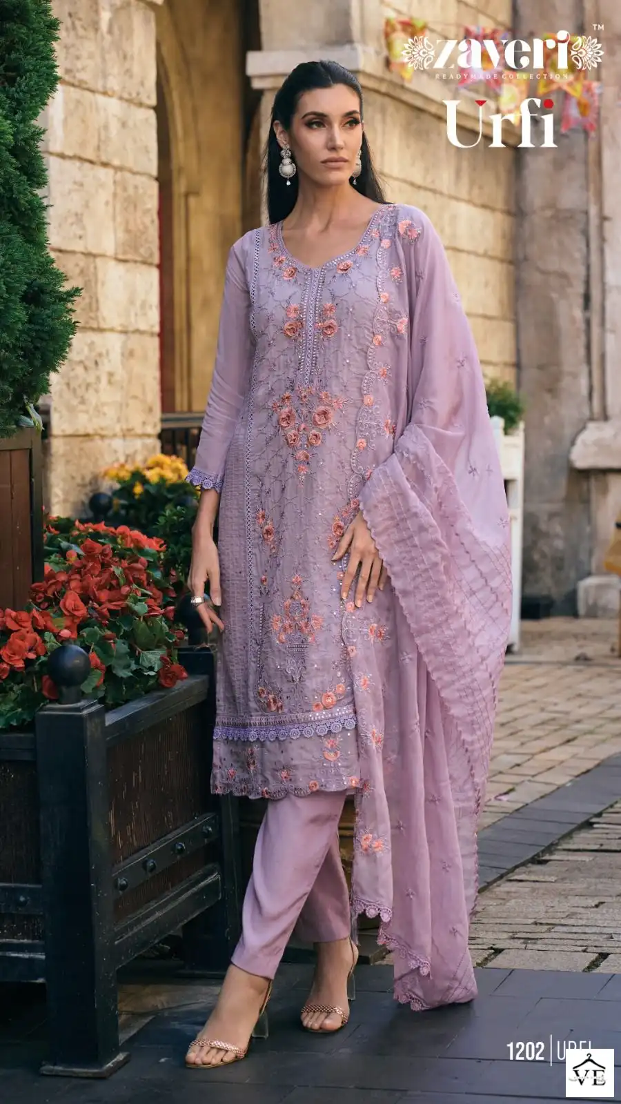 Zaveri Urfi Heavy Soft Organza Wholesale Readymade Suits Catalog — Wholesale Salwar Suits, MPA wholesale from Surat - Gallery Image 4