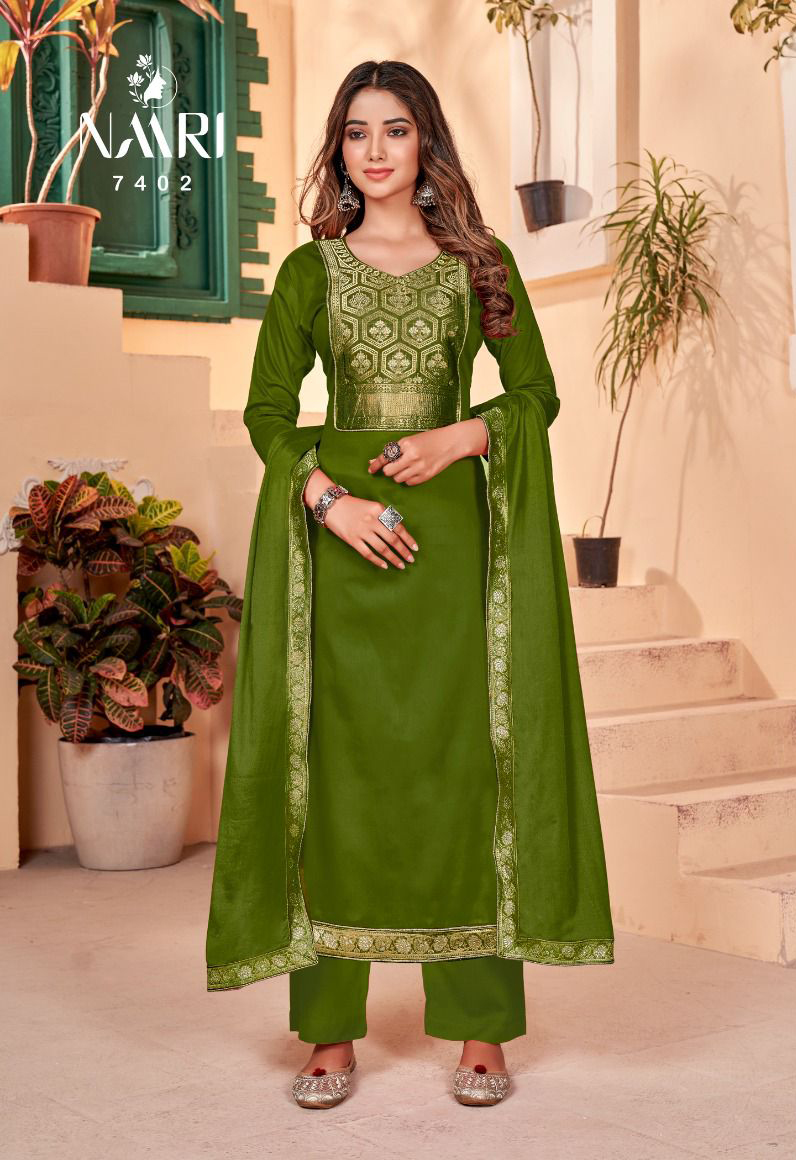 Naari Valley Jam Cotton Wholesale Designer Salwar Suit Catalog — Wholesale Salwar Suits, MPA wholesale from Surat - Gallery Image 2