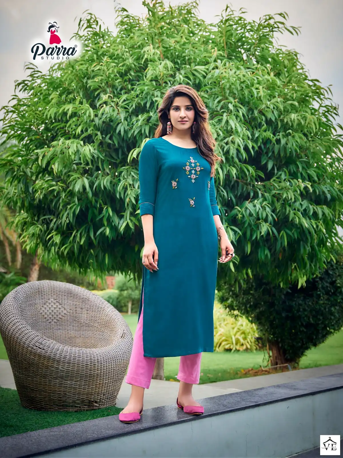 Parra Studio Vastram Vol 9 Pure Rayon Sulb 14 Kg Wholesale Kurtis Catalog — Wholesale Kurtis, MPA wholesale from Surat - Gallery Image 6