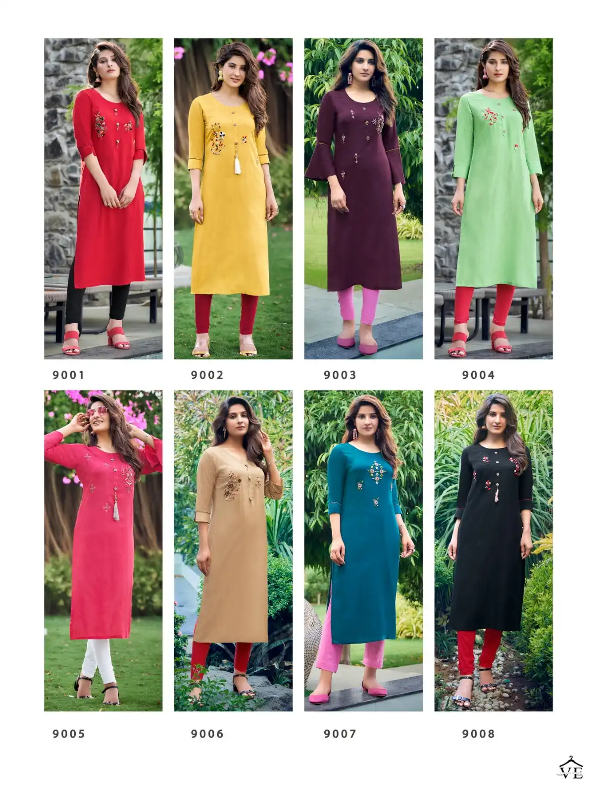 Parra Studio Vastram Vol 9 Pure Rayon Sulb 14 Kg Wholesale Kurtis Catalog — Wholesale Kurtis, MPA wholesale from Surat — view 8