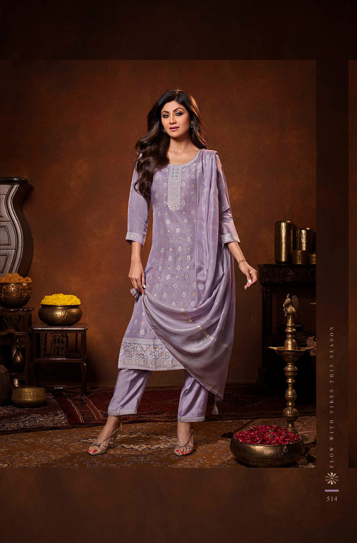 Vardan Ethnic Vatsam Shilpa Vol 3 Pure Viscose Dola Jacquard Wholesale Readymade Salwar Suit Catalog — Wholesale Salwar Suits, MPA wholesale from Surat - Gallery Image 5