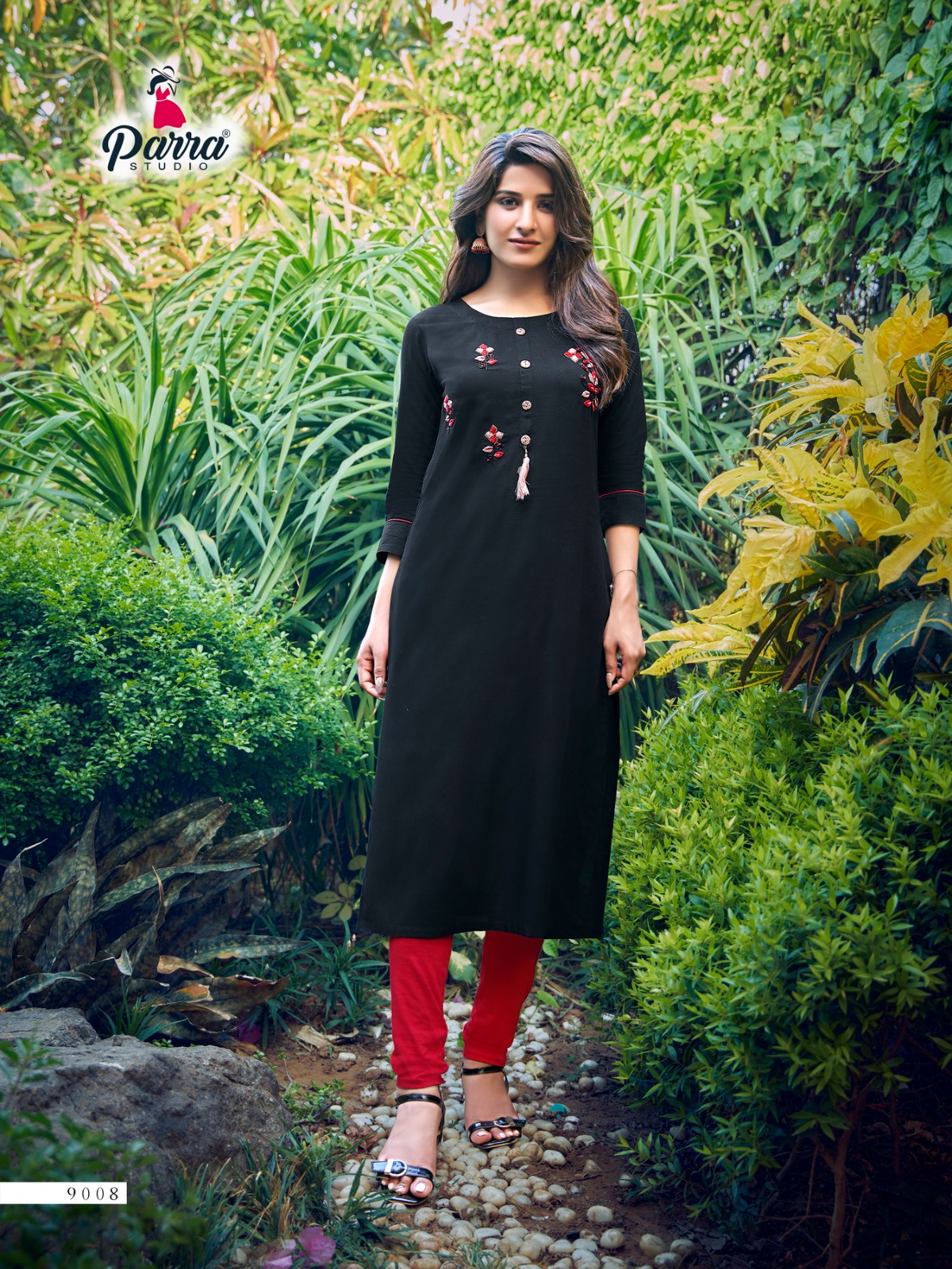 Parra Studio Vastram Vol 9 Rayon Wholesale Designer Kurtis Catalog — Wholesale Kurtis, MPA wholesale from Surat - Gallery Image 8
