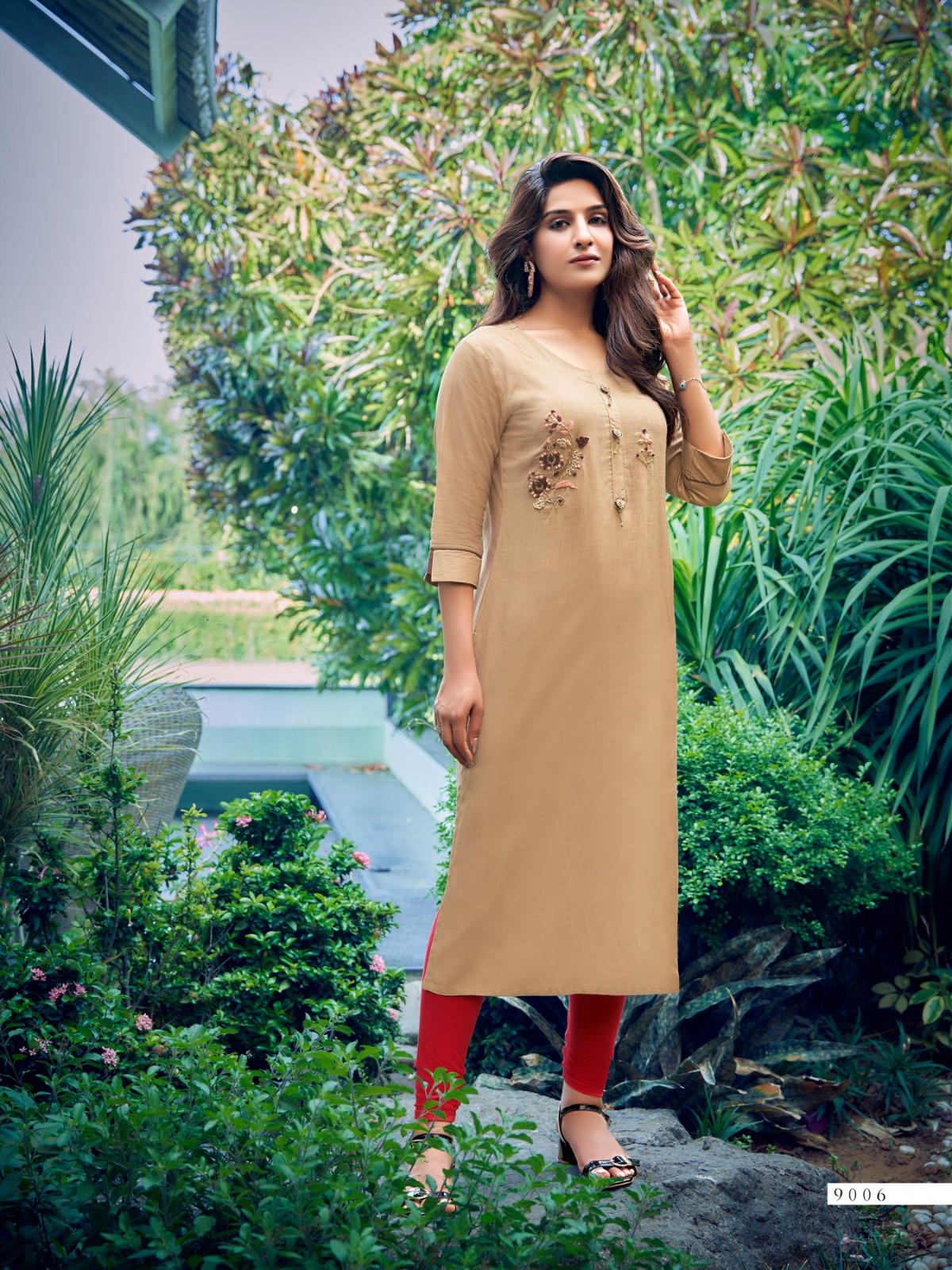 Parra Studio Vastram Vol 9 Rayon Wholesale Designer Kurtis Catalog — Wholesale Kurtis, MPA wholesale from Surat - Gallery Image 5