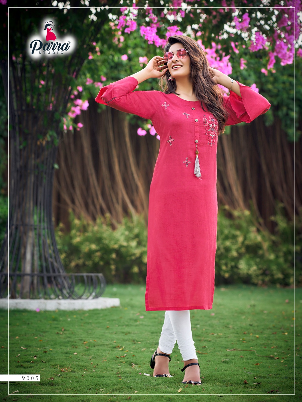 Parra Studio Vastram Vol 9 Rayon Wholesale Designer Kurtis Catalog — Wholesale Kurtis, MPA wholesale from Surat - Gallery Image 6