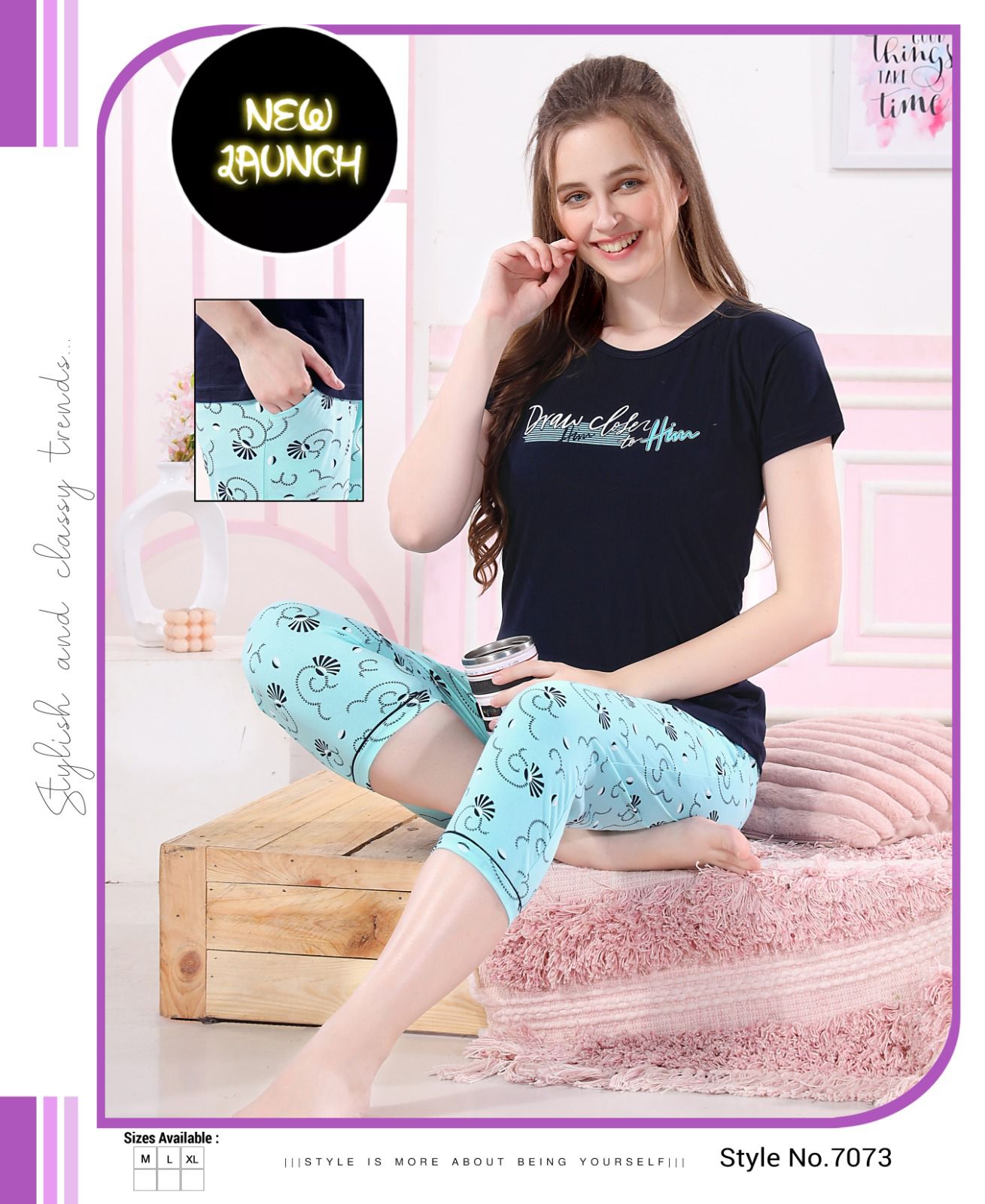 Vardan Ethnic Summer Special Vol 457 Hosiery Cotton Wholesale Night Wear T-Shirt With Pant Catalog — Wholesale, MPA wholesale from Surat — view 4