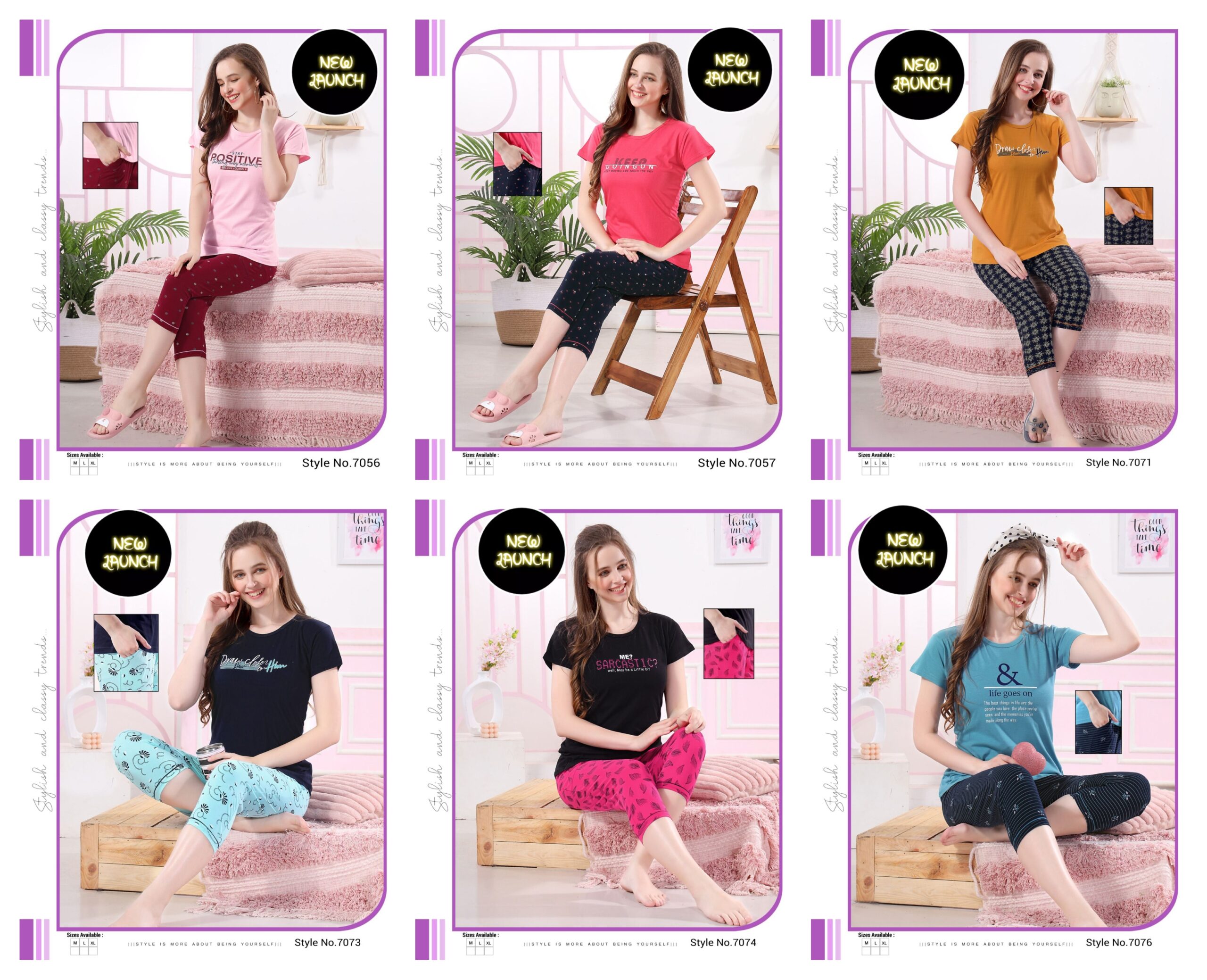 Vardan Ethnic Summer Special Vol 457 Hosiery Cotton Wholesale Night Wear T-Shirt With Pant Catalog — Wholesale, MPA wholesale from Surat — view 7