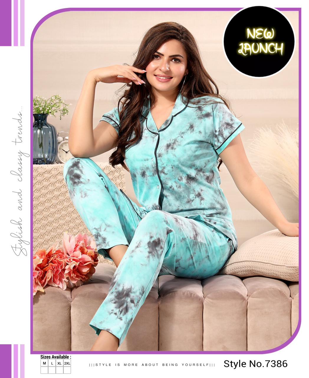 Vardan Ethnic Summer Special Vol 485 Hosiery Cotton Wholesale Night Suits Catalog — Wholesale, MPA wholesale from Surat — view 4