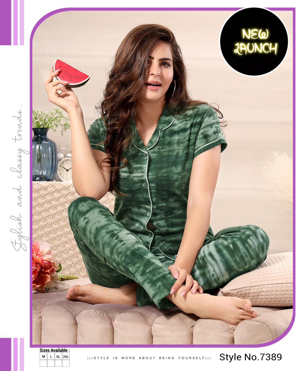 Vardan Ethnic Summer Special Vol 485 Hosiery Cotton Wholesale Night Suits Catalog — Wholesale, MPA wholesale from Surat — view 6