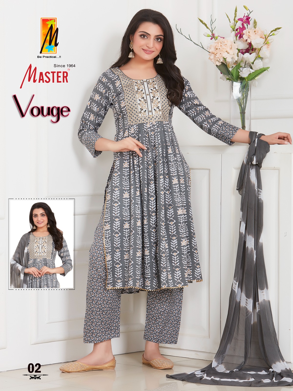 Master Vouge Rayon Wholesale Readymade Salwar Suits Catalog — Wholesale Salwar Suits, MPA wholesale from Surat - Gallery Image 3