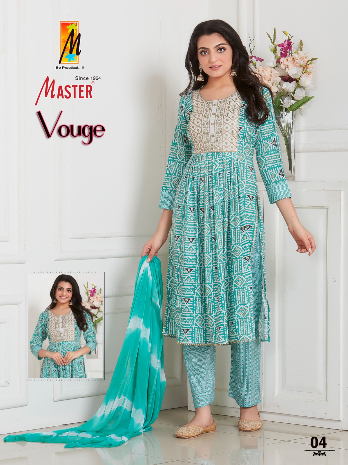 Master Vouge Rayon Wholesale Readymade Salwar Suits Catalog — Wholesale Salwar Suits, MPA wholesale from Surat - Gallery Image 5