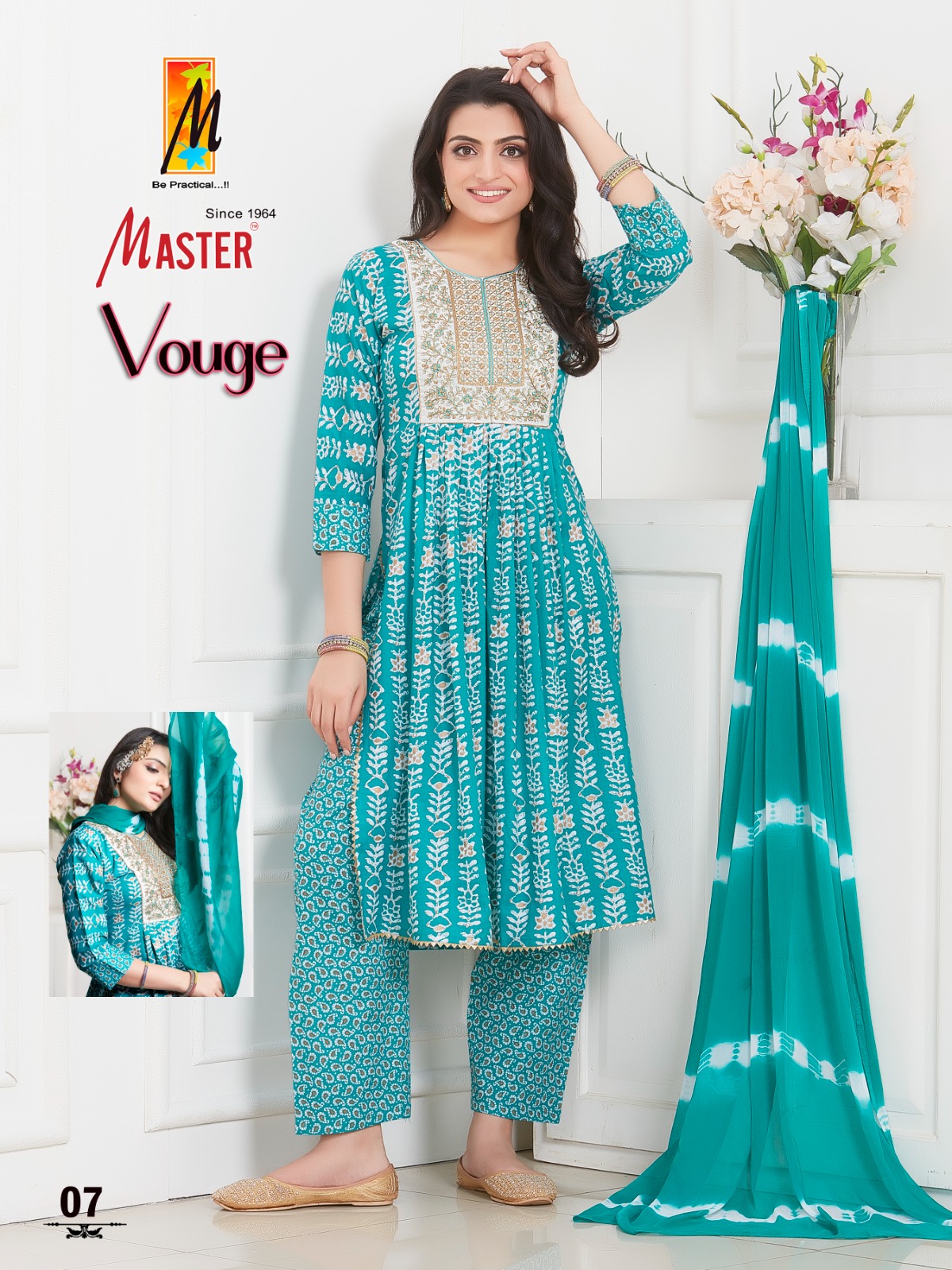 Master Vouge Rayon Wholesale Readymade Salwar Suits Catalog — Wholesale Salwar Suits, MPA wholesale from Surat - Gallery Image 7