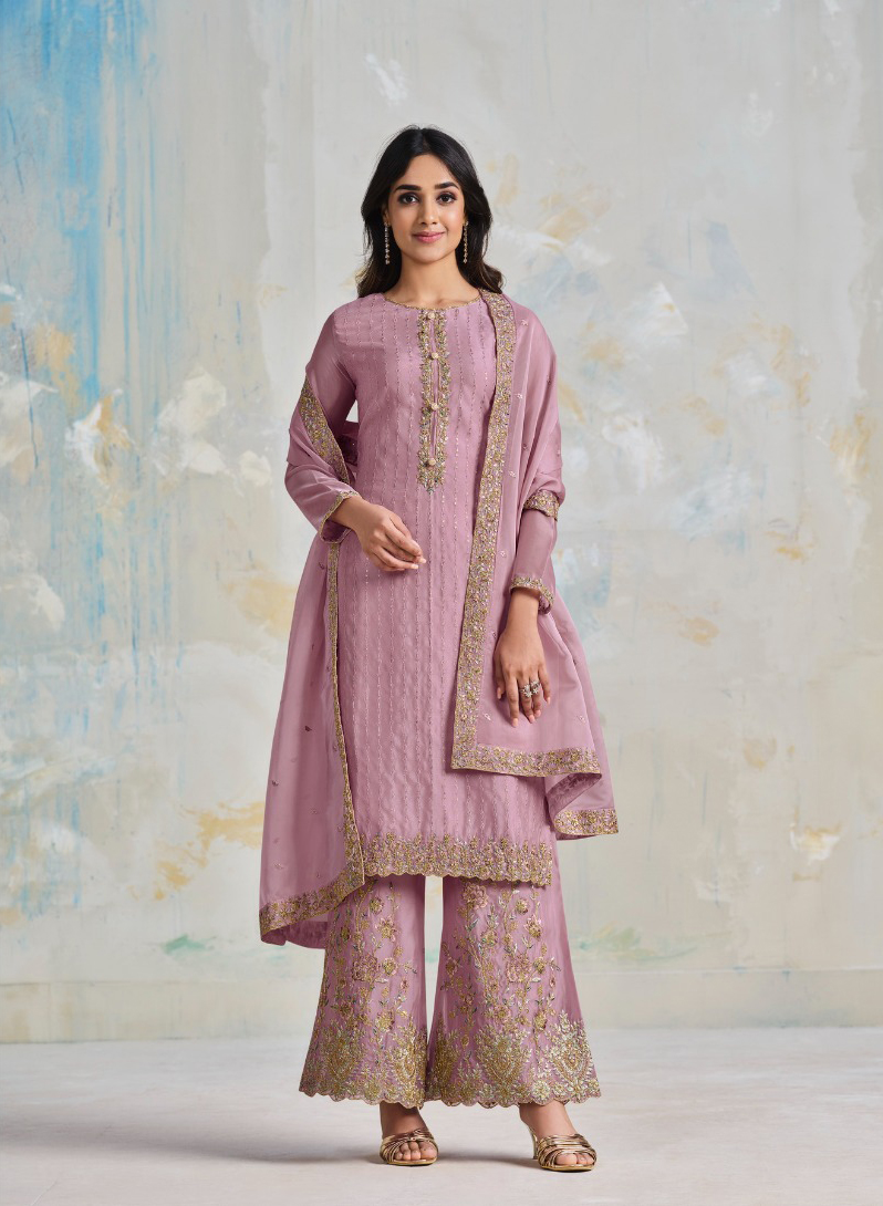 Vipul Valencia Soft Organza Satin Wholesale Designer Salwar Suit Catalog — Wholesale Salwar Suits, MPA wholesale from Surat — view 3