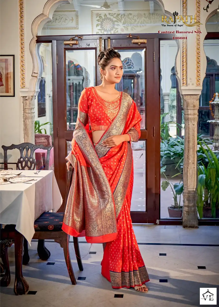 Rajpath Varsha Silk Rich Banarasi Silk Wholesale Saree Catalog — Wholesale Sarees, Varsha wholesale from Surat — view 2