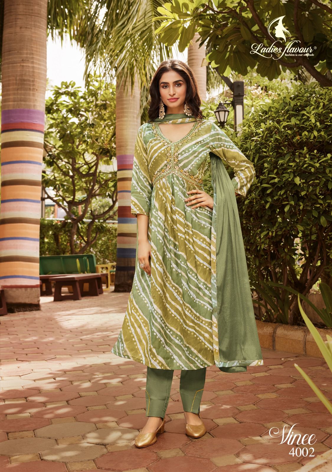Ladies Flavour Vinee Modal Chanderi Print Wholesale Designer Readymade Salwar Suit Catalog — Wholesale Salwar Suits, MPA wholesale from Surat - Gallery Image 3