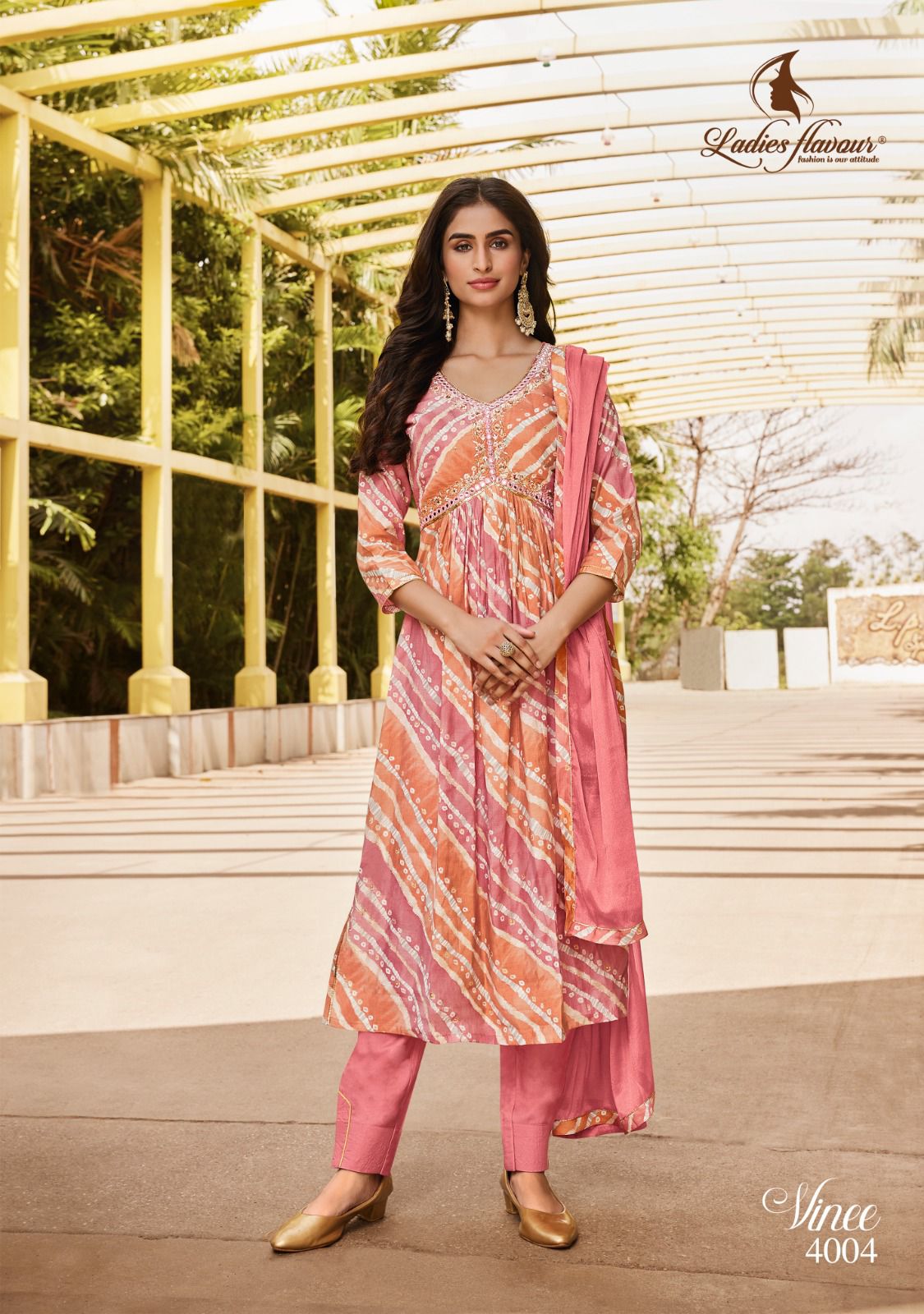 Ladies Flavour Vinee Modal Chanderi Print Wholesale Designer Readymade Salwar Suit Catalog — Wholesale Salwar Suits, MPA wholesale from Surat - Gallery Image 4