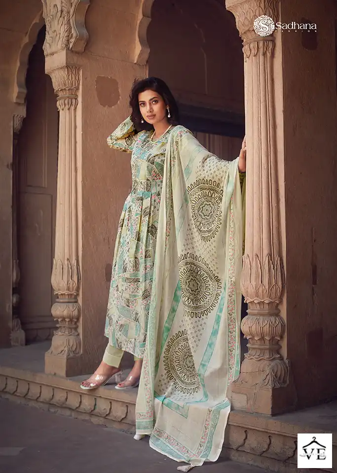 Sadhana Warli Art Pure Lawn Cotton Wholesale Designer Salwar Suit Catalog — Wholesale Salwar Suits, MPA wholesale from Surat - Gallery Image 5