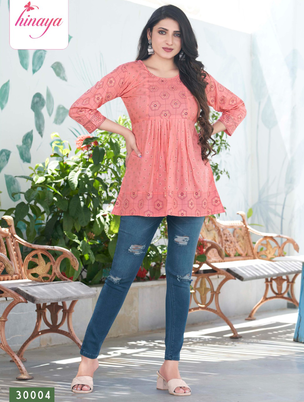 Hinaya Western 4 You Vol 30 Rayon Wholesale Kurtis Catalog — Wholesale Kurtis, MPA wholesale from Surat — view 1