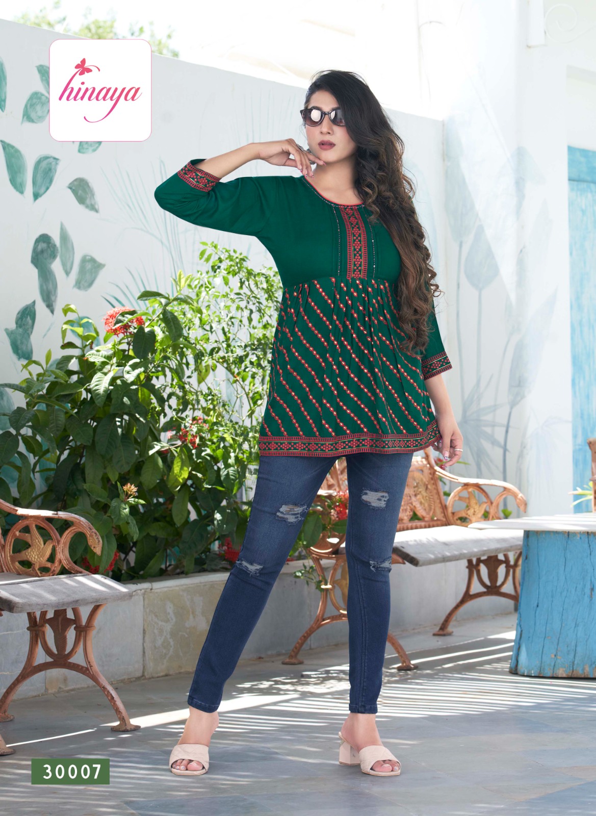 Hinaya Western 4 You Vol 30 Rayon Wholesale Kurtis Catalog — Wholesale Kurtis, MPA wholesale from Surat — view 6