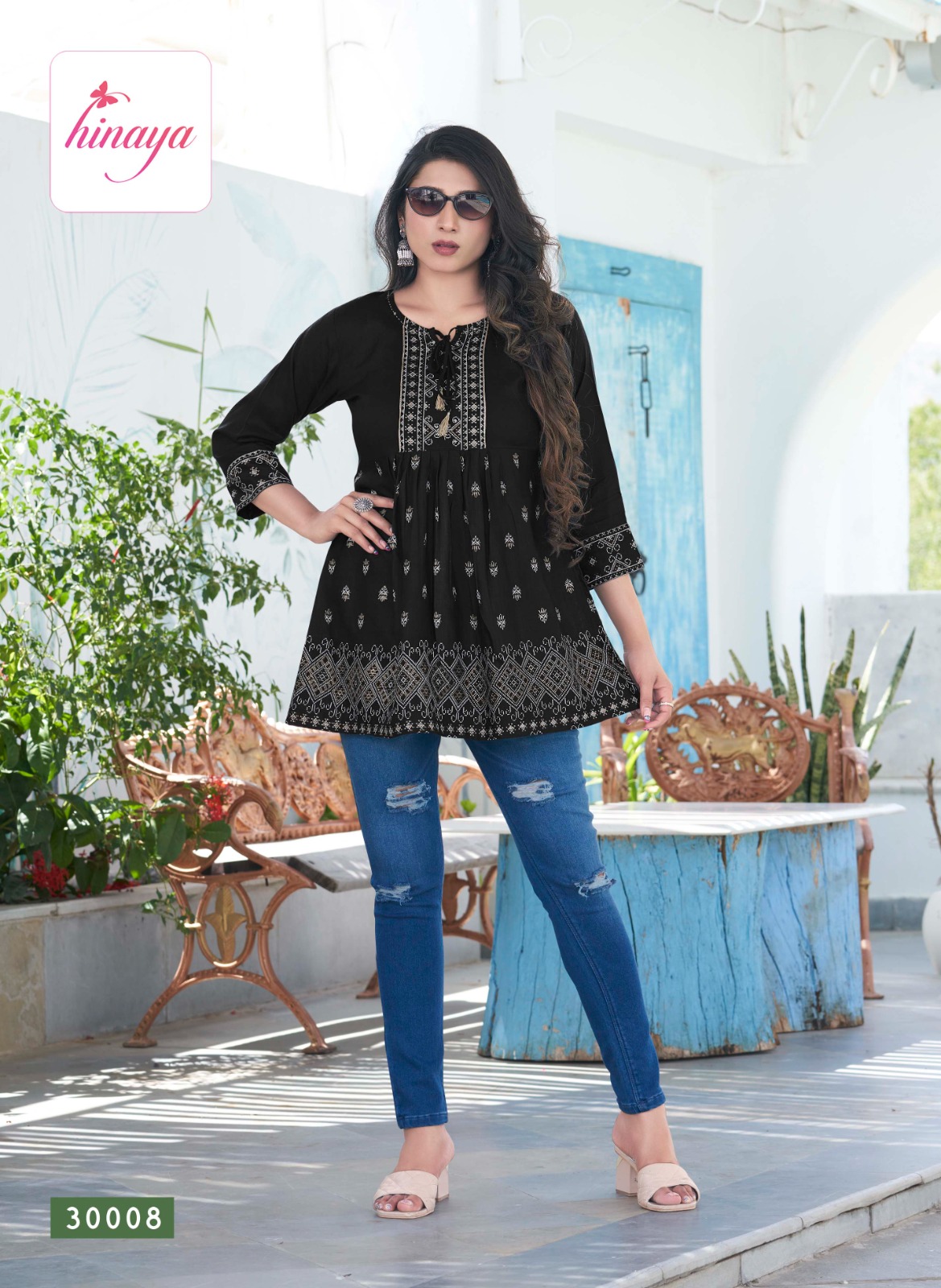 Hinaya Western 4 You Vol 30 Rayon Wholesale Kurtis Catalog — Wholesale Kurtis, MPA wholesale from Surat — view 7