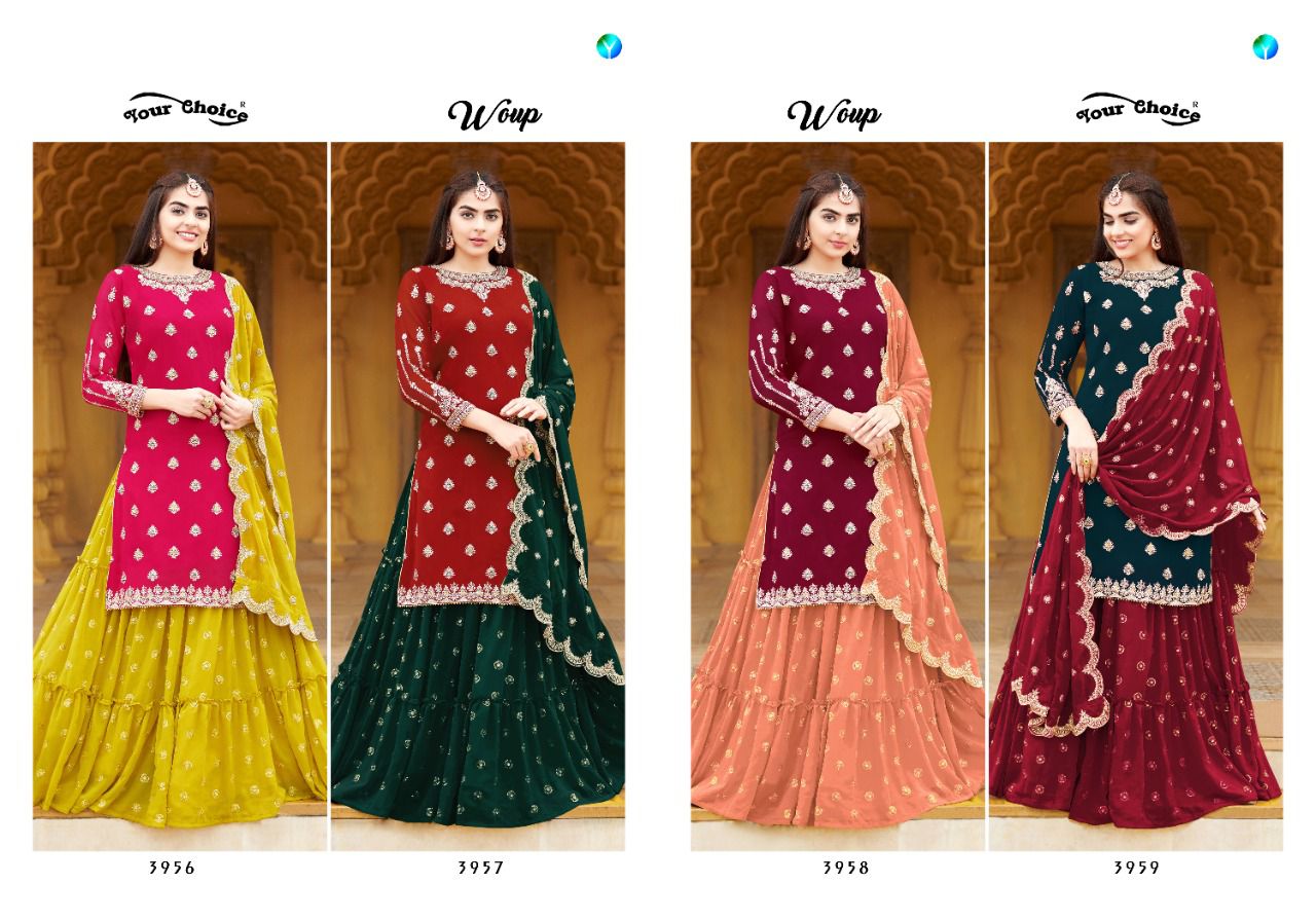 Your Choice Woup Georgette Wholesale Designer Salwar Suit Catalog — Wholesale Salwar Suits, MPA wholesale from Surat — view 5
