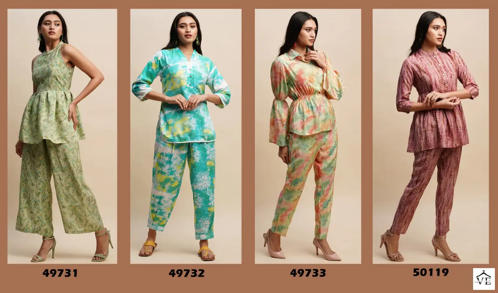 Mahotsav Shivani Vol 4 Poly Rayon Wholesale Co-Ord Set Catalog — Wholesale Kurtis, MPA wholesale from Surat — view 5