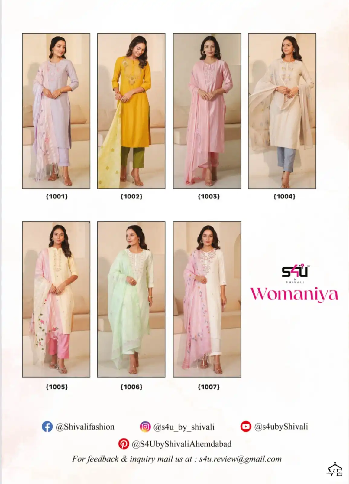 S4U Womaniya Liquid Viscose Slub Wholesale Readymade Suits Catalog — Wholesale Salwar Suits, MPA wholesale from Surat — view 8