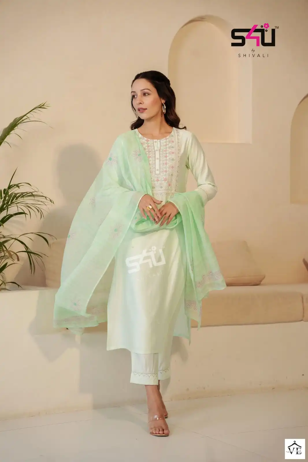 S4U Womaniya Liquid Viscose Slub Wholesale Readymade Suits Catalog — Wholesale Salwar Suits, MPA wholesale from Surat - Gallery Image 3
