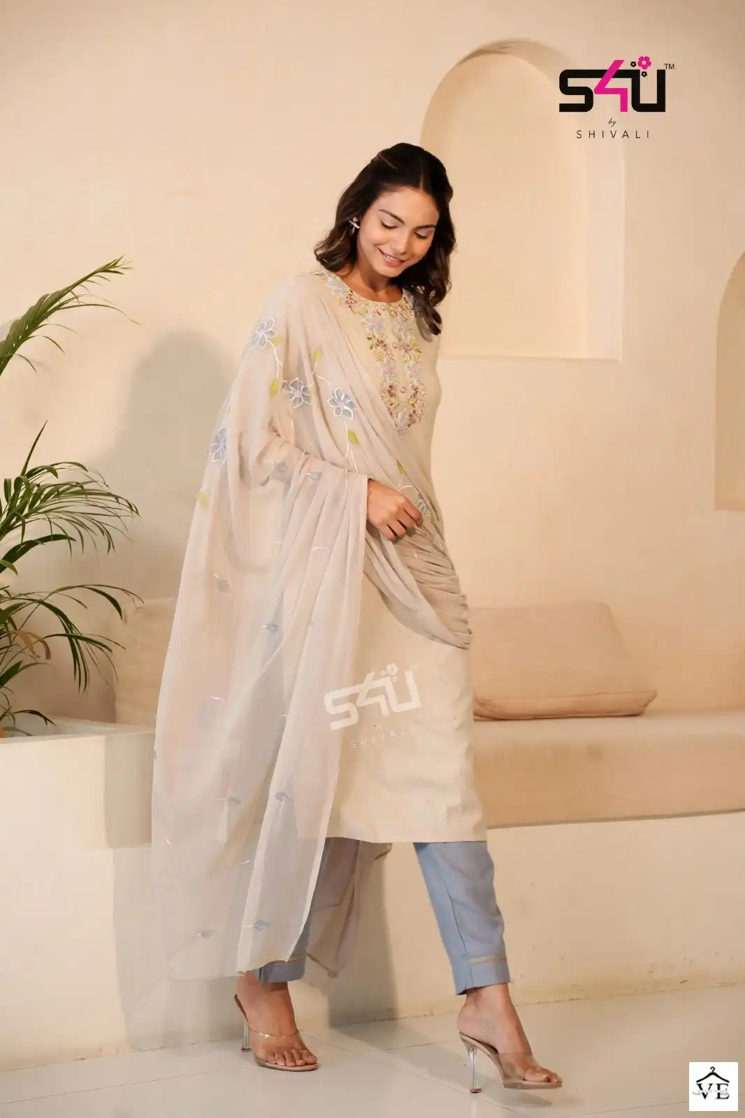 S4U Womaniya Liquid Viscose Slub Wholesale Readymade Suits Catalog — Wholesale Salwar Suits, MPA wholesale from Surat - Gallery Image 2
