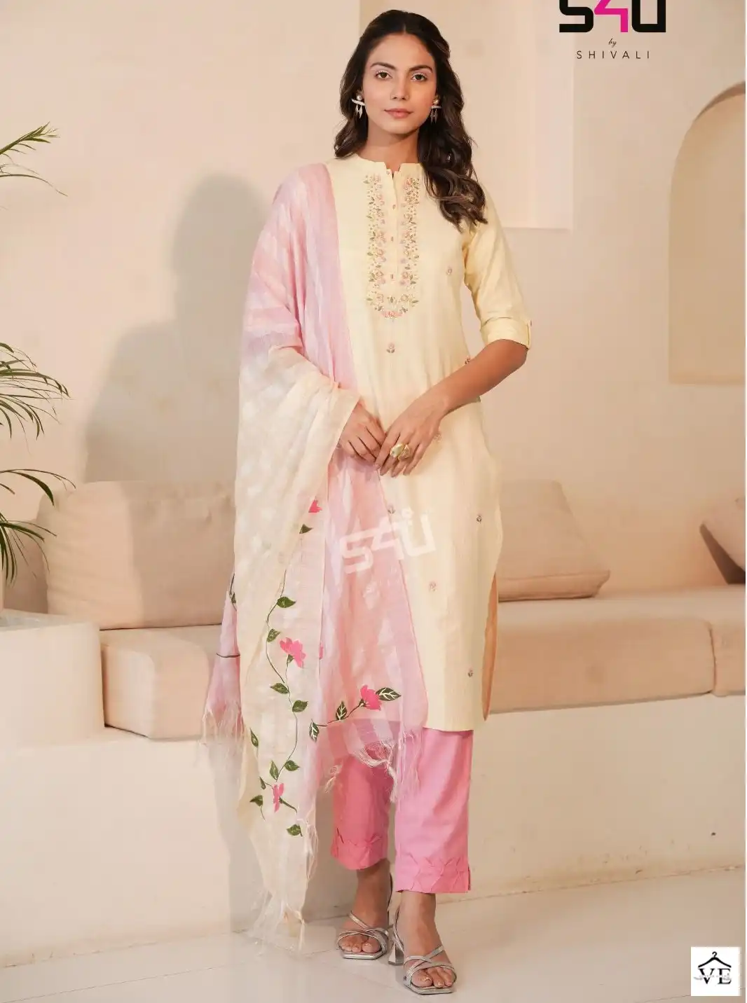 S4U Womaniya Liquid Viscose Slub Wholesale Readymade Suits Catalog — Wholesale Salwar Suits, MPA wholesale from Surat — view 1