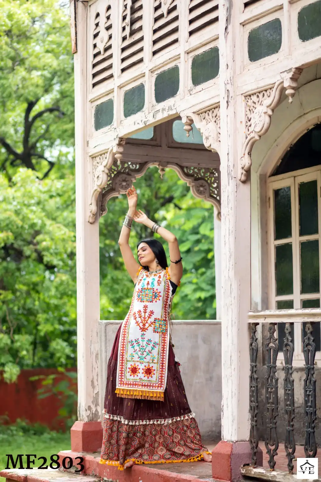 Mesmora Yey Yey Heavily Embroidered Wholesale Skirt Panel Catalog — Singles, MPA wholesale from Surat - Gallery Image 2