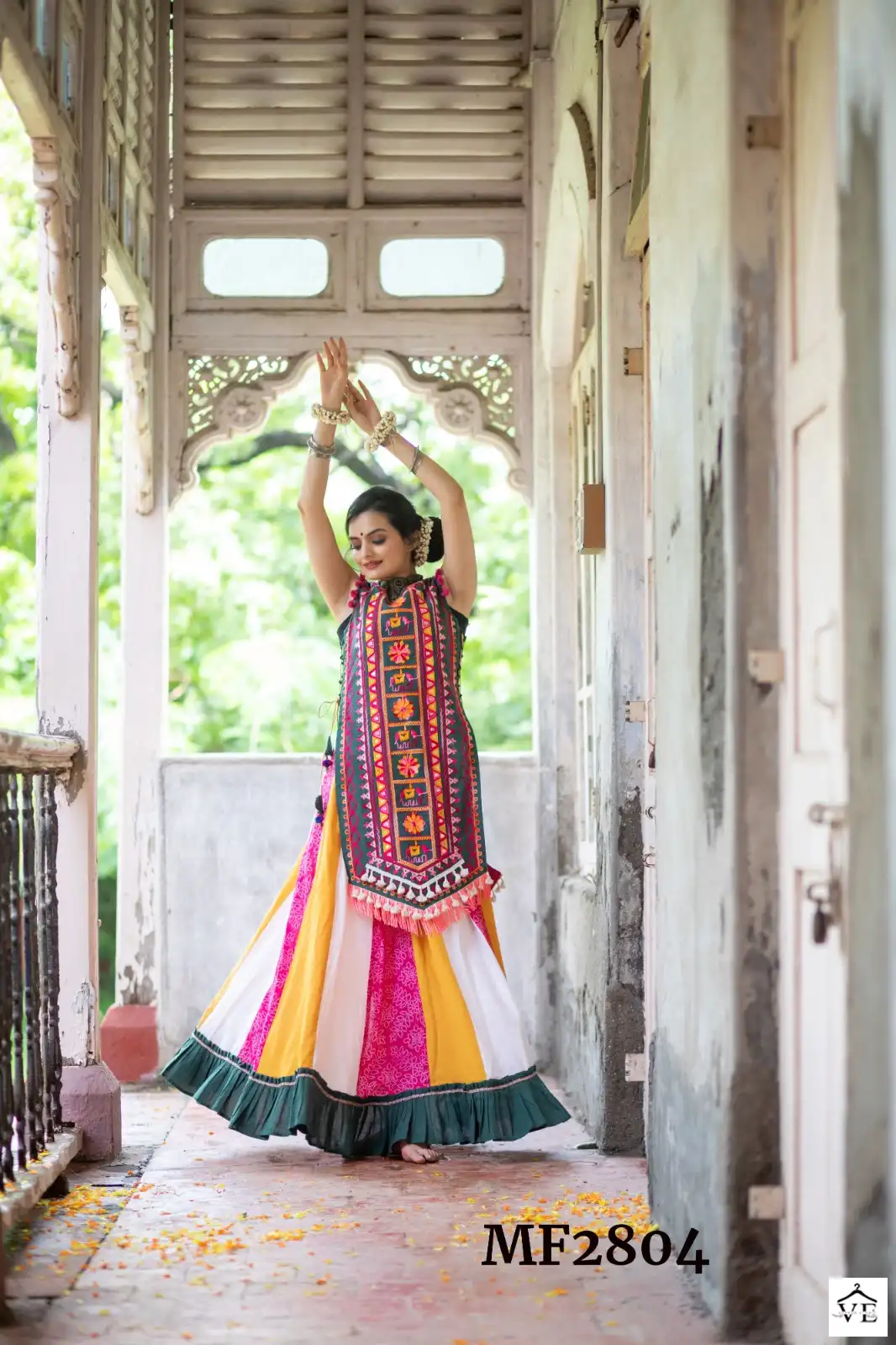 Mesmora Yey Yey Heavily Embroidered Wholesale Skirt Panel Catalog — Singles, MPA wholesale from Surat - Gallery Image 5