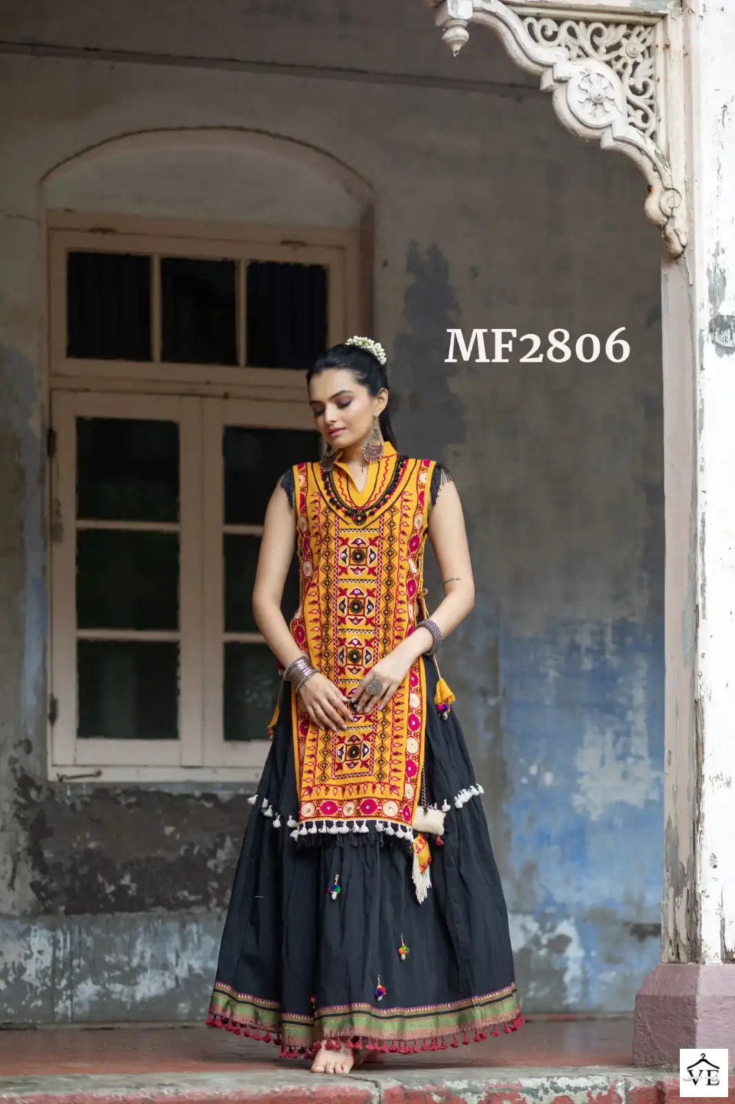 Mesmora Yey Yey Heavily Embroidered Wholesale Skirt Panel Catalog — Singles, MPA wholesale from Surat - Gallery Image 6