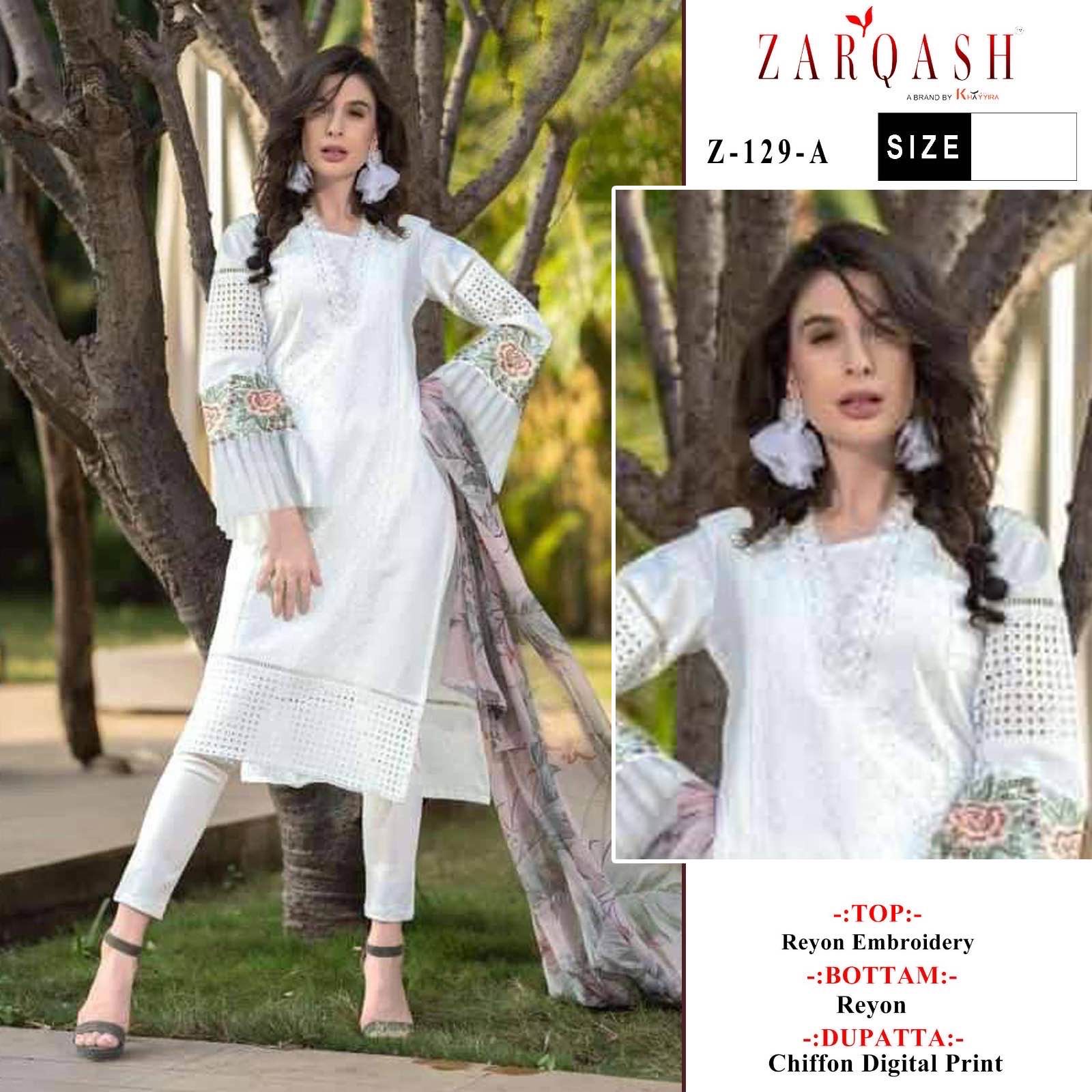Zarqash Z 129 Cotton Wholesale Pakistani Readymade Salwar Suit Catalog — Wholesale Salwar Suits, MPA wholesale from Surat - Gallery Image 2