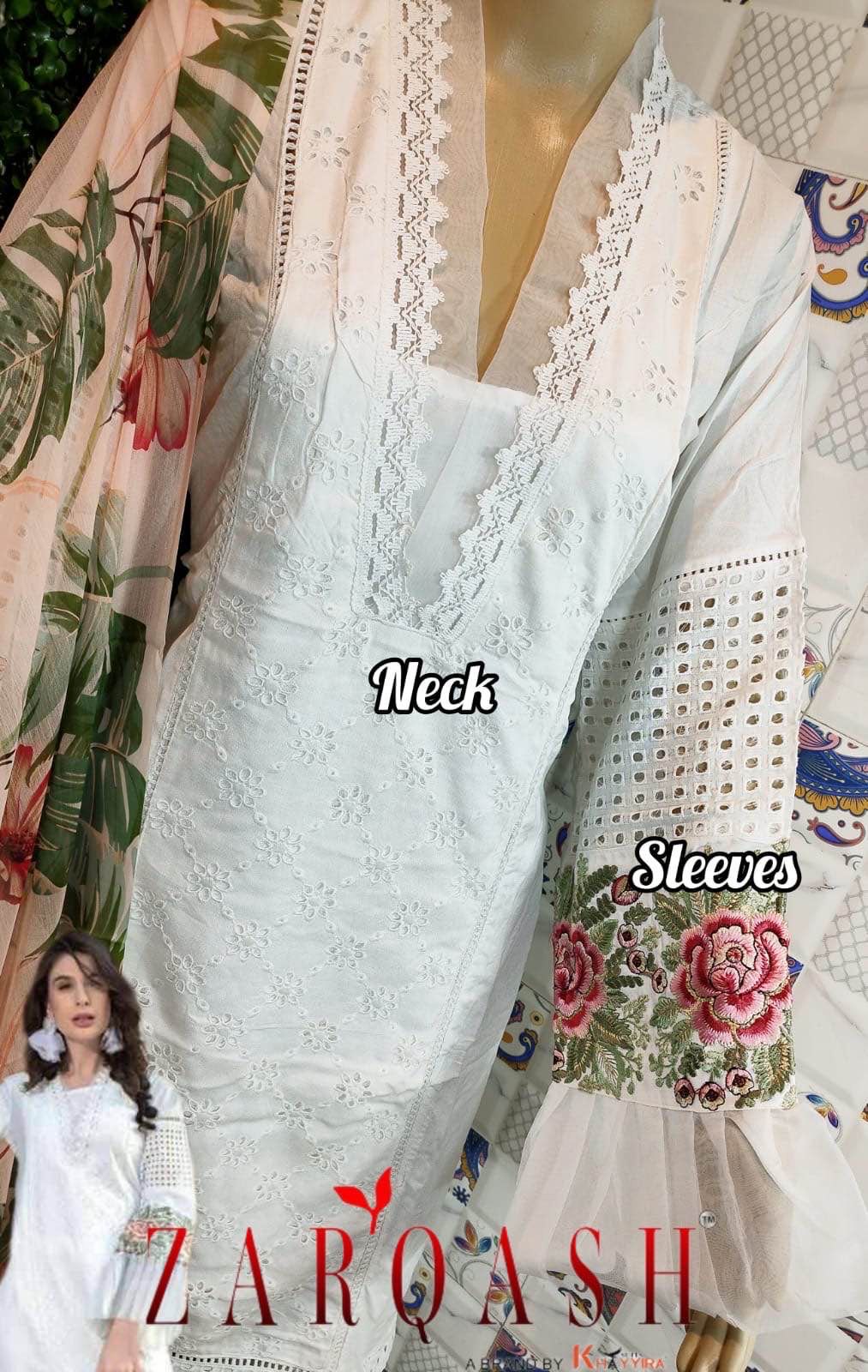 Zarqash Z 129 Cotton Wholesale Pakistani Readymade Salwar Suit Catalog — Wholesale Salwar Suits, MPA wholesale from Surat - Gallery Image 3