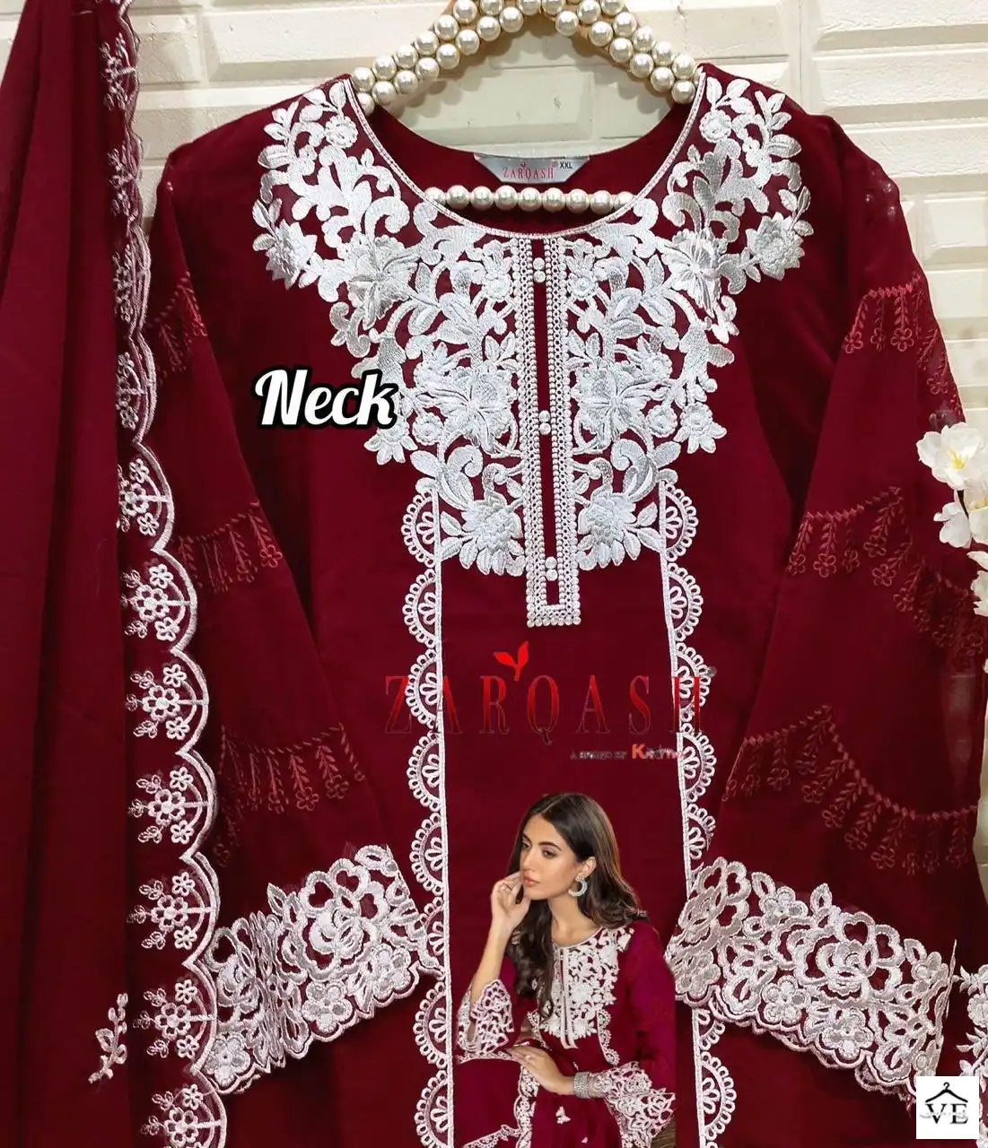 Zarqash Z-140 Georgette Wholesale Readymade Pakistani Suits Catalog — Wholesale Salwar Suits, MPA wholesale from Surat — view 17