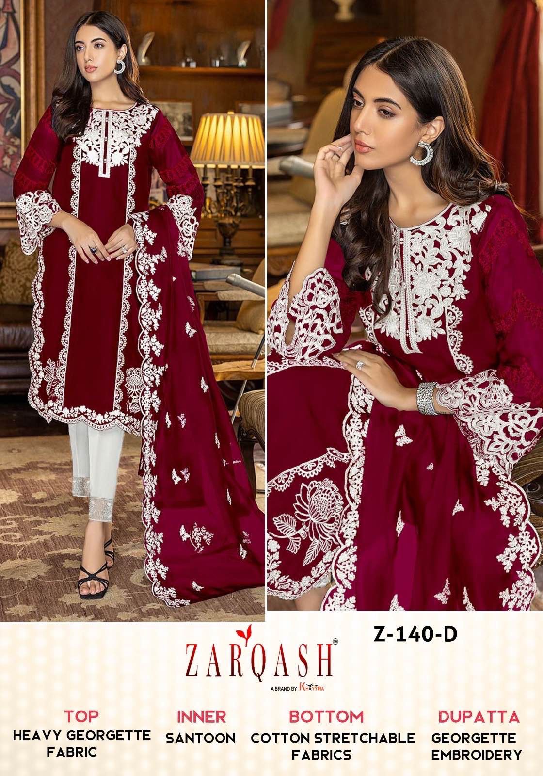 Zarqash Z 140 Georgette Wholesale Pakistani Readymade Salwar Suit Catalog — Wholesale Salwar Suits, MPA wholesale from Surat - Gallery Image 2